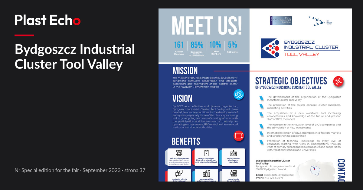 Bydgoszcz Industrial Cluster Tool Valley | Plast Echo Special edition for the fair, September 2023, s. 37