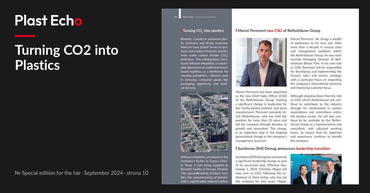 Turning CO2 into Plastics | Plast Echo Special edition for the fair, September 2024, s. 10