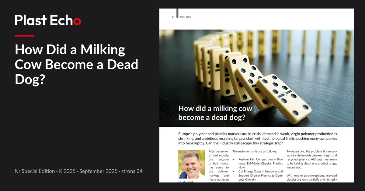 How Did a Milking Cow Become a Dead Dog? | Plast Echo Special Edition - K 2025, September 2025, p. 34