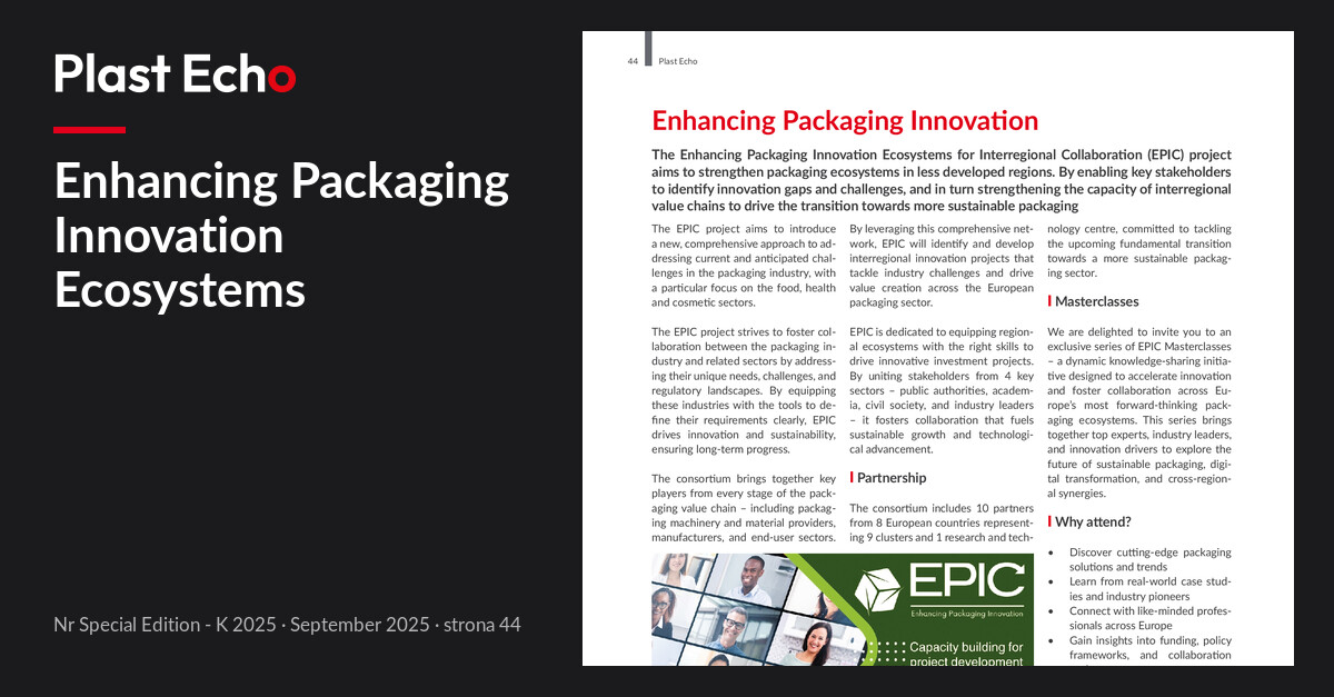 Enhancing Packaging Innovation Ecosystems | Plast Echo Special Edition - K 2025, September 2025, p. 44