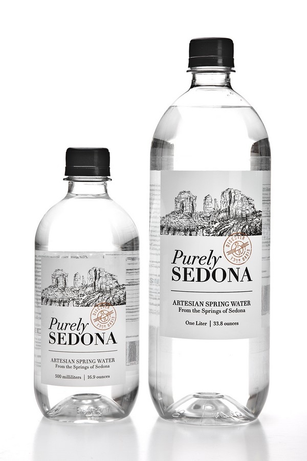 Artesian spring water in PET containers from Amcor