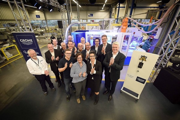 KraussMaffei delivers 100th injection molding machine to Grohe