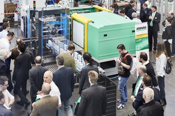 American premiere of injection molding large machine