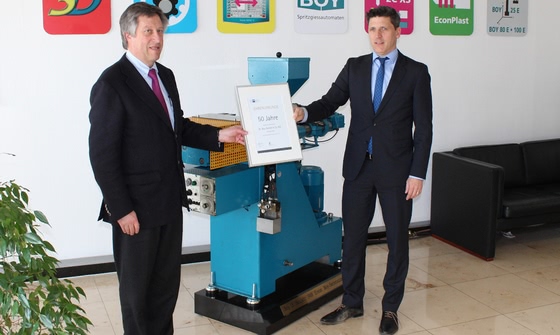 BOY celebrates its 50th business year - with an award