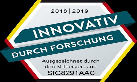 Quality Seal "Innovative through Research" anew for Sigma