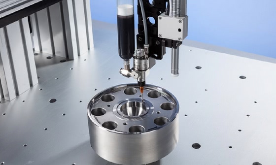 Gantry fluid dispensing robot with vision from Nordson EFD