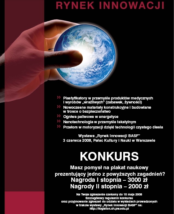Plakat wystawy i konkursu BASF