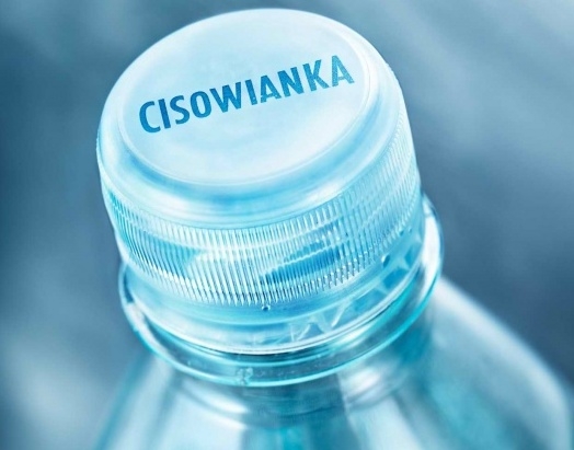 Przezroczyste zamknięcie Cisowianki
