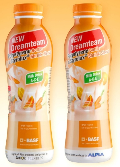 "Dream Team" bottle of BASF at Plastpol 2008