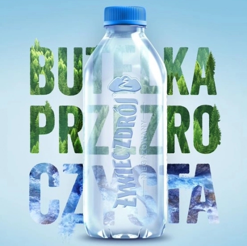 Easy to recycle label free PET bottles
