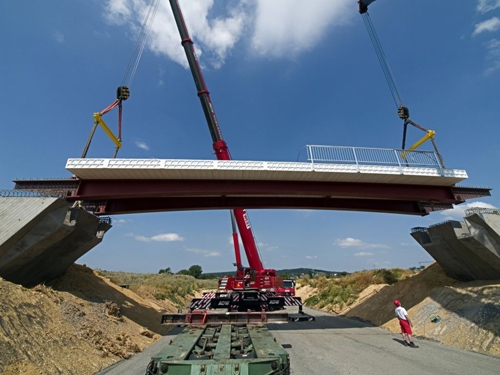 Europe's first plastic bridge is open