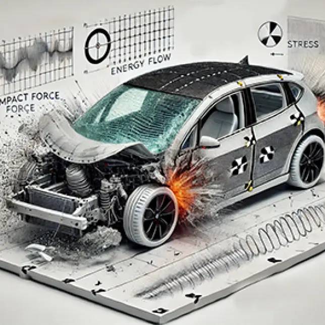Fibre-reinforced composites as elements of crash protection