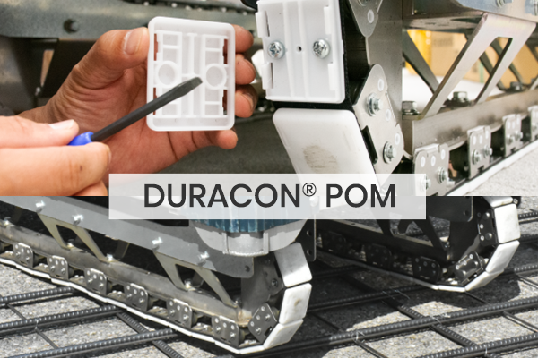 Duracon POM in an innovative crawler transport system