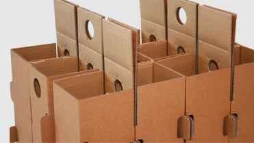 Bottle shipping packaging system from Kolb