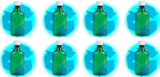 Pharma packaging made from R-PET
