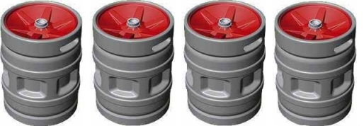 First ever using of plastic keg