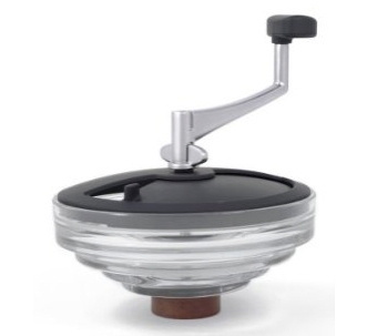 Plastic Hand-Crank Coffee Mill Grinds On-the-Go