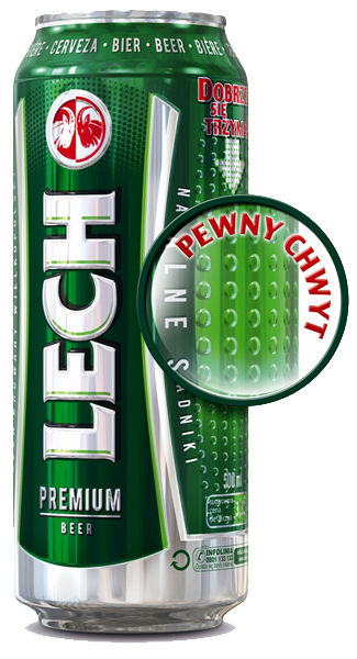 Lech Premium w tłoczonej puszce