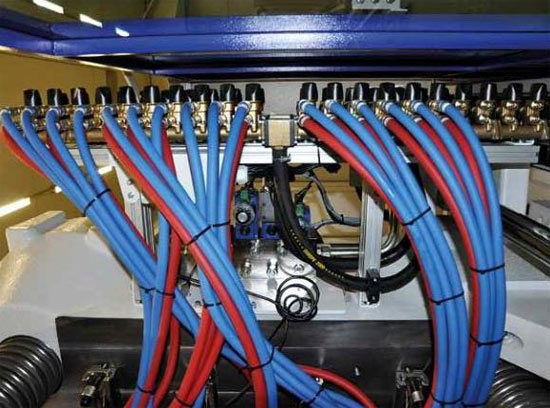 Flow measurement and control combined with online-thermography