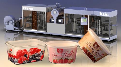 Hygienic packaging of dairy products coupled with brilliant decoration