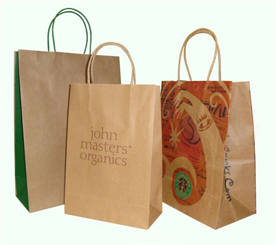 The carbon footprint of carrier bags made of paper and plastics