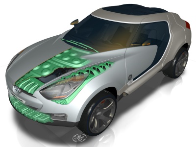 Hyundai QarmaQ wykorzystuje najnowsze materiały kompozytowe i termoplastyczne GE Plastics