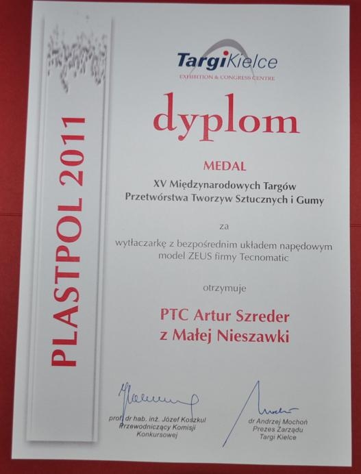 Medal Targów Kielce dla firmy PTC