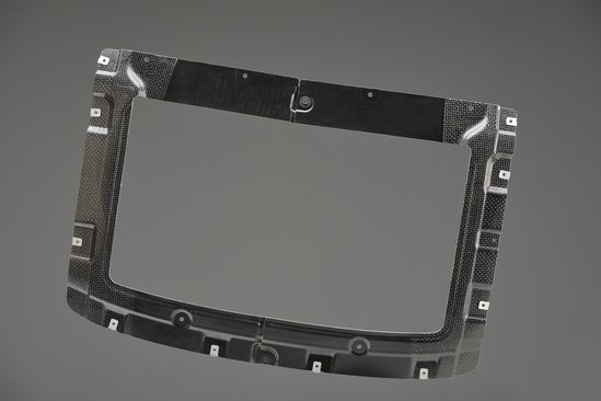 Tepex composites for rear muffler cover