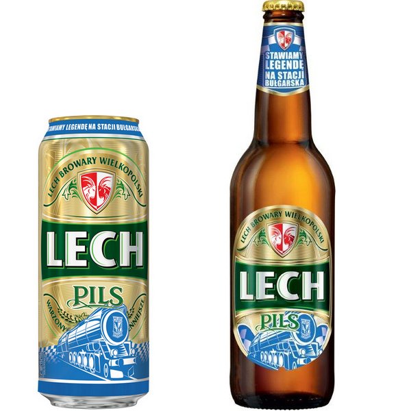 Nowe opakowania Lecha z motywem lokomotywy