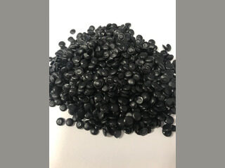 Black PE-LD regranul
