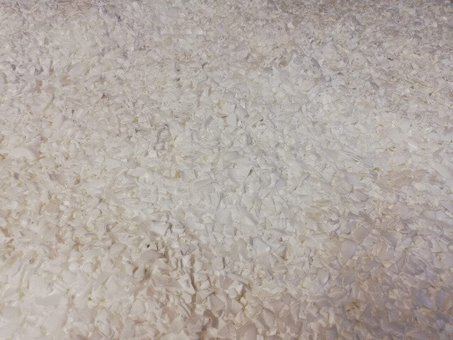 White HDPE regrind,...