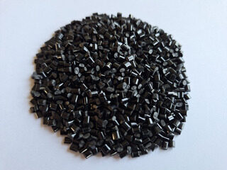 ABS granules, black,