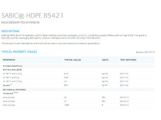 SABIC®Hdpe B5421, gr