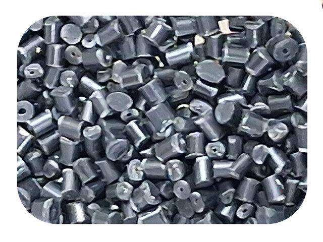 Black ABS granules...