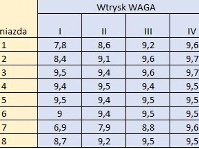 Kalibracja przewężek wtryskowych/uzupełnianie gniazd.
