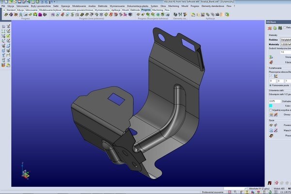 Analiza Blank w Visi CAD/CAM