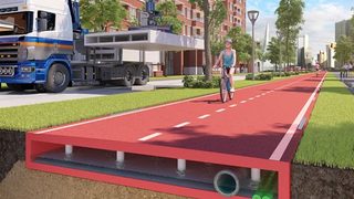 The first PlasticRoad bik