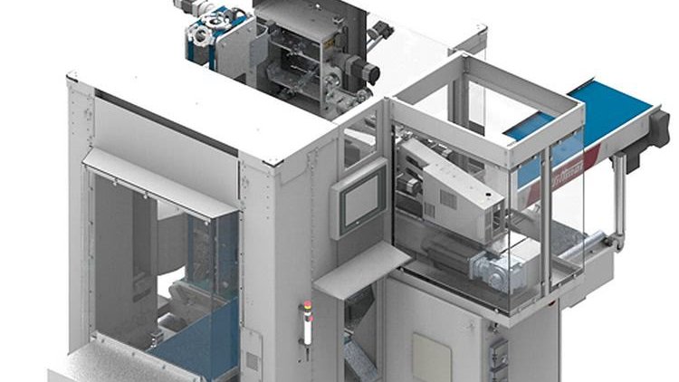 Wittmann packaging solution with minimum space requirements
