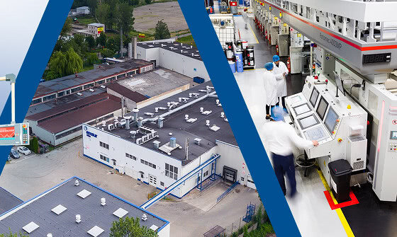 Nowa maszyna do produkcji wieczek i etykiet w Emsur Poland