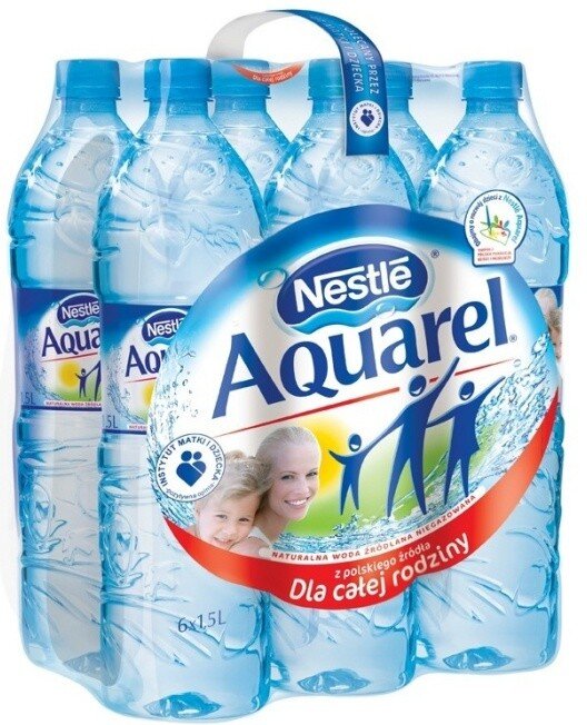 Nowe opakowanie i nowe etykiety dla wody Nestle Aquarel