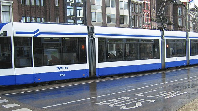 The first polyurethane tram front end meeting EU fire safety standards 
