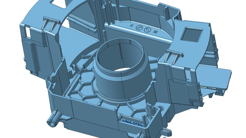 Steering column switch housing made from polyamide 6