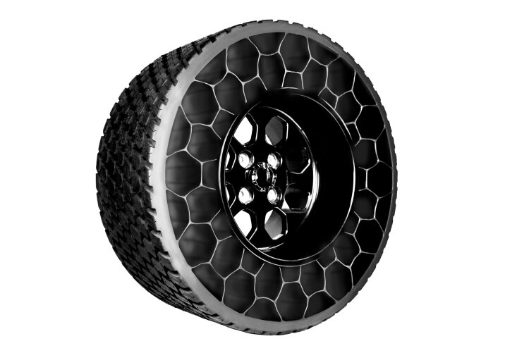 Arnitel in non-pneumatic wheel: no more flat tires