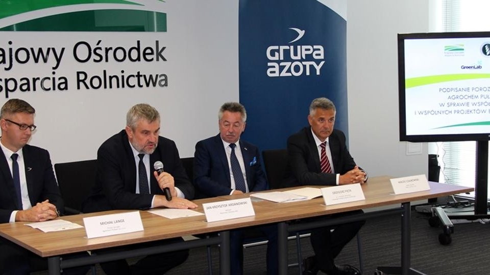 Współpraca Grupy Azoty S.A. z KOWR na rzecz polskiego rolnictwa