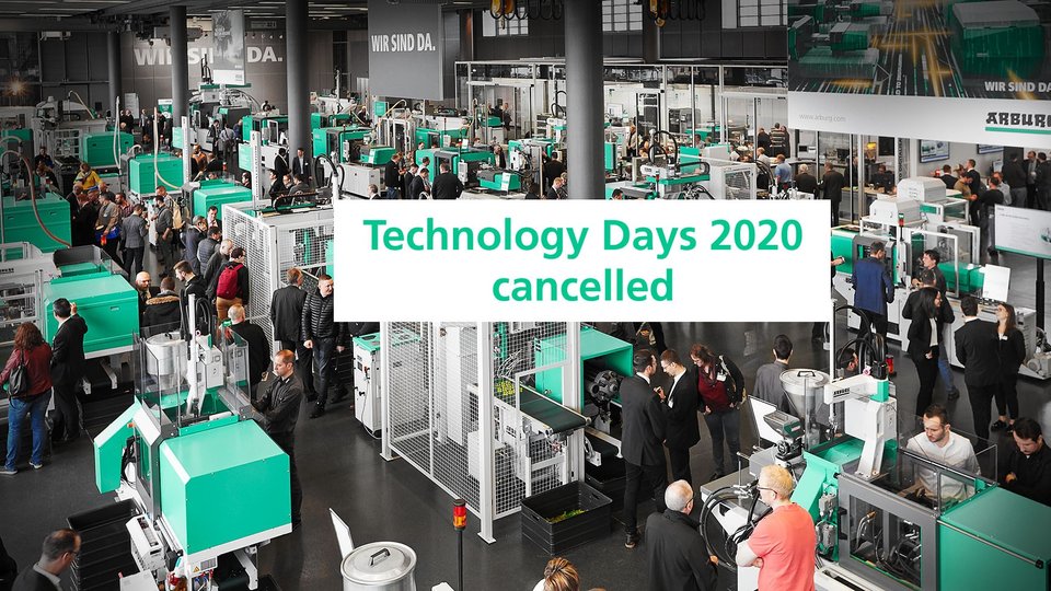 Arburg Technology Days 2020 cancelled