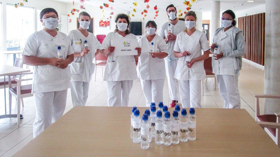 Sidel provide local healthcare players in France with bottles for hydro-alcoholic gel