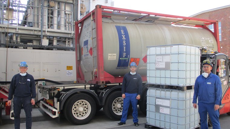 Clariant starts monthly production of 2 million liters of disinfectant 
