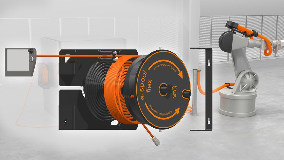 e-spool flex: nowy zwijacz kablowy od igusa