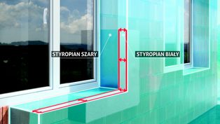 Szary styropian -...