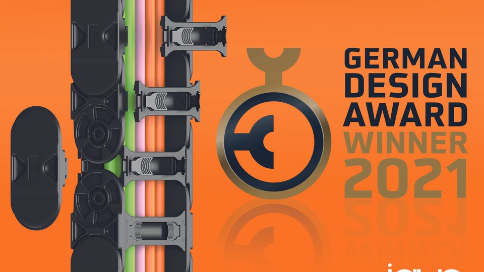 E-prowadnik E4Q firmy igus zdobywa German Design Award